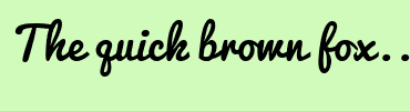 Image with Font Color 000000 and Background Color D0FBBB